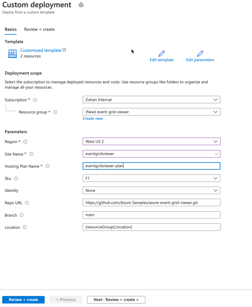 Custom deployment