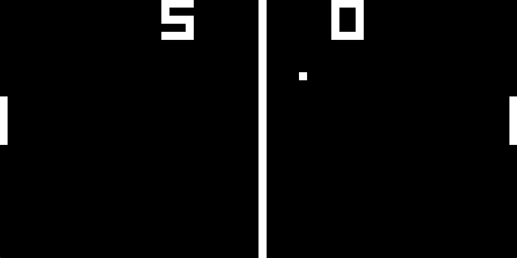 Screenshot of pong