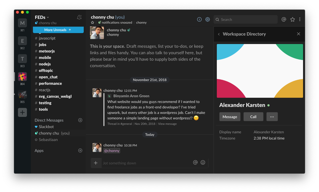 slack dark theme