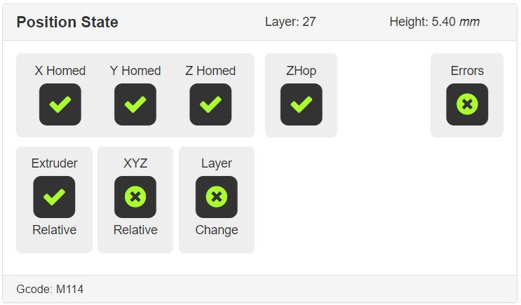 Position State Change Info Panel