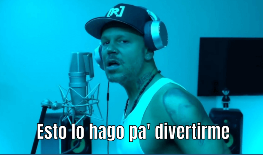 Residente diciendo "Esto lo hago pa' divertirme"