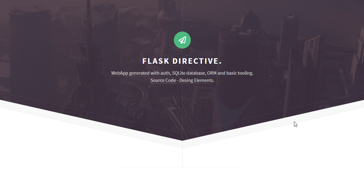 Flask Html5up Directive - Gif animated intro.