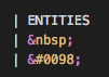 HTML Entities