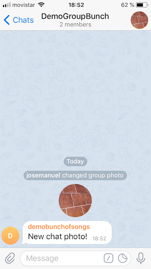 New chat photo