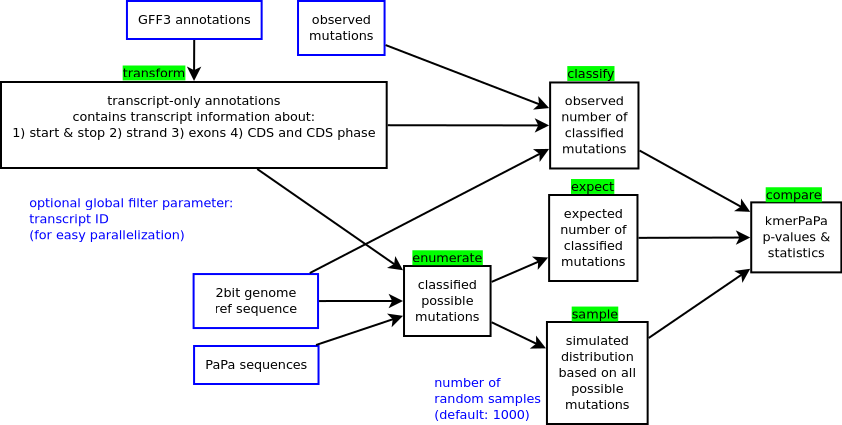 The pipeline flow diagram