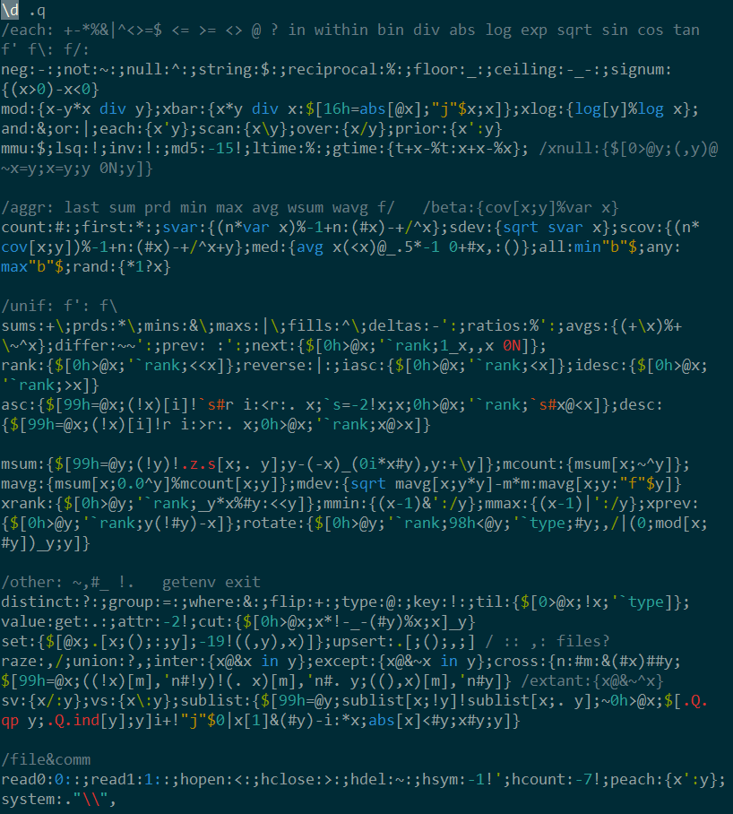 k syntax highlighting