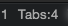 Hard tabs and four spaces