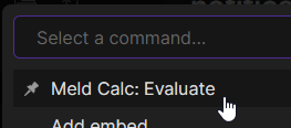 Choose evaluate from the command palette