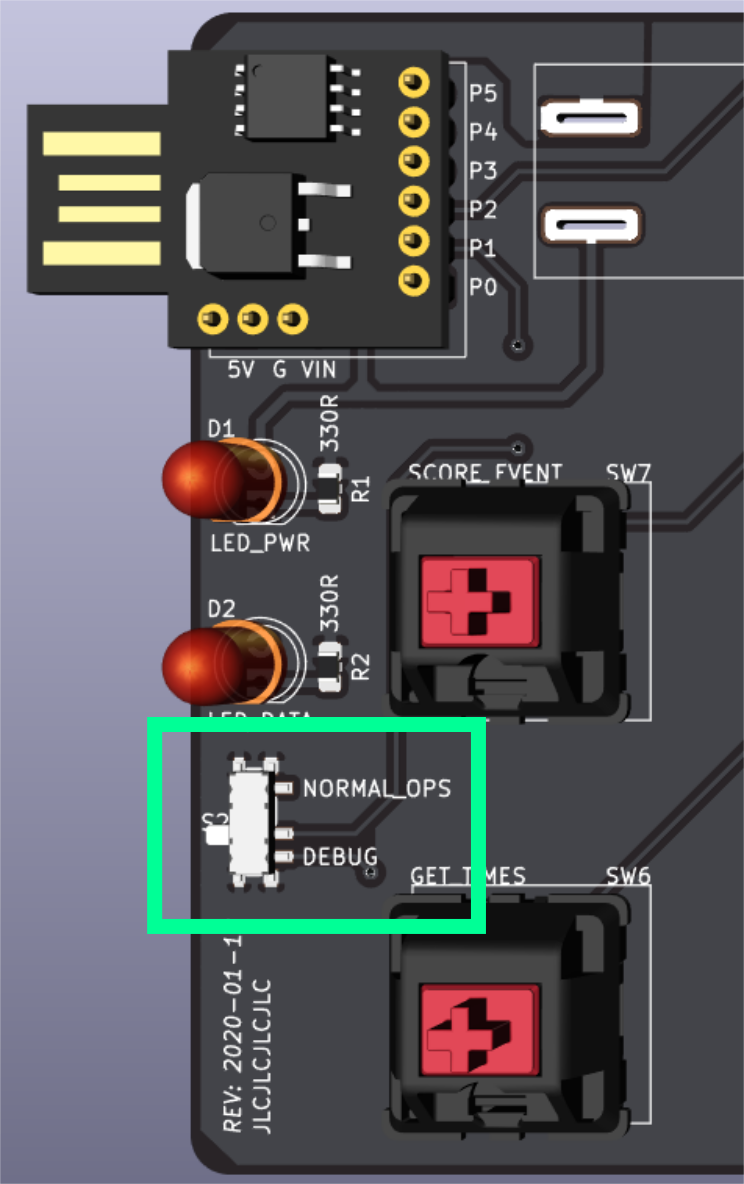 Debug Switch Location