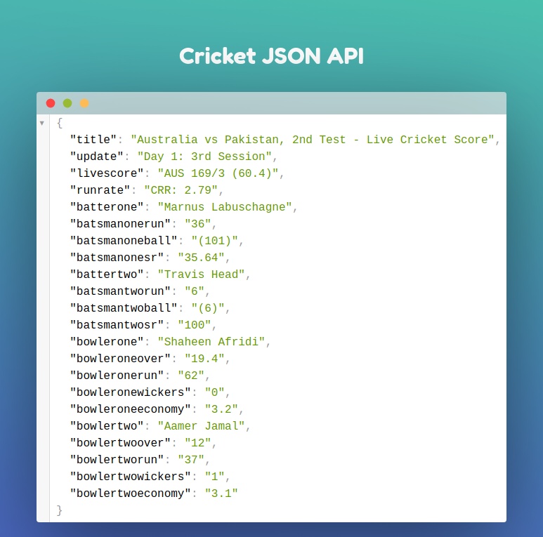 Cricket API