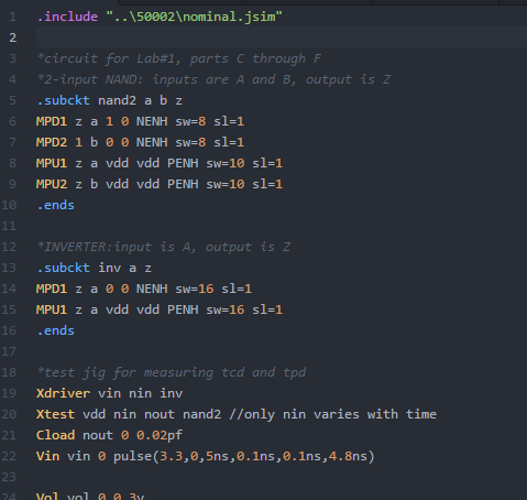 Sample configuration