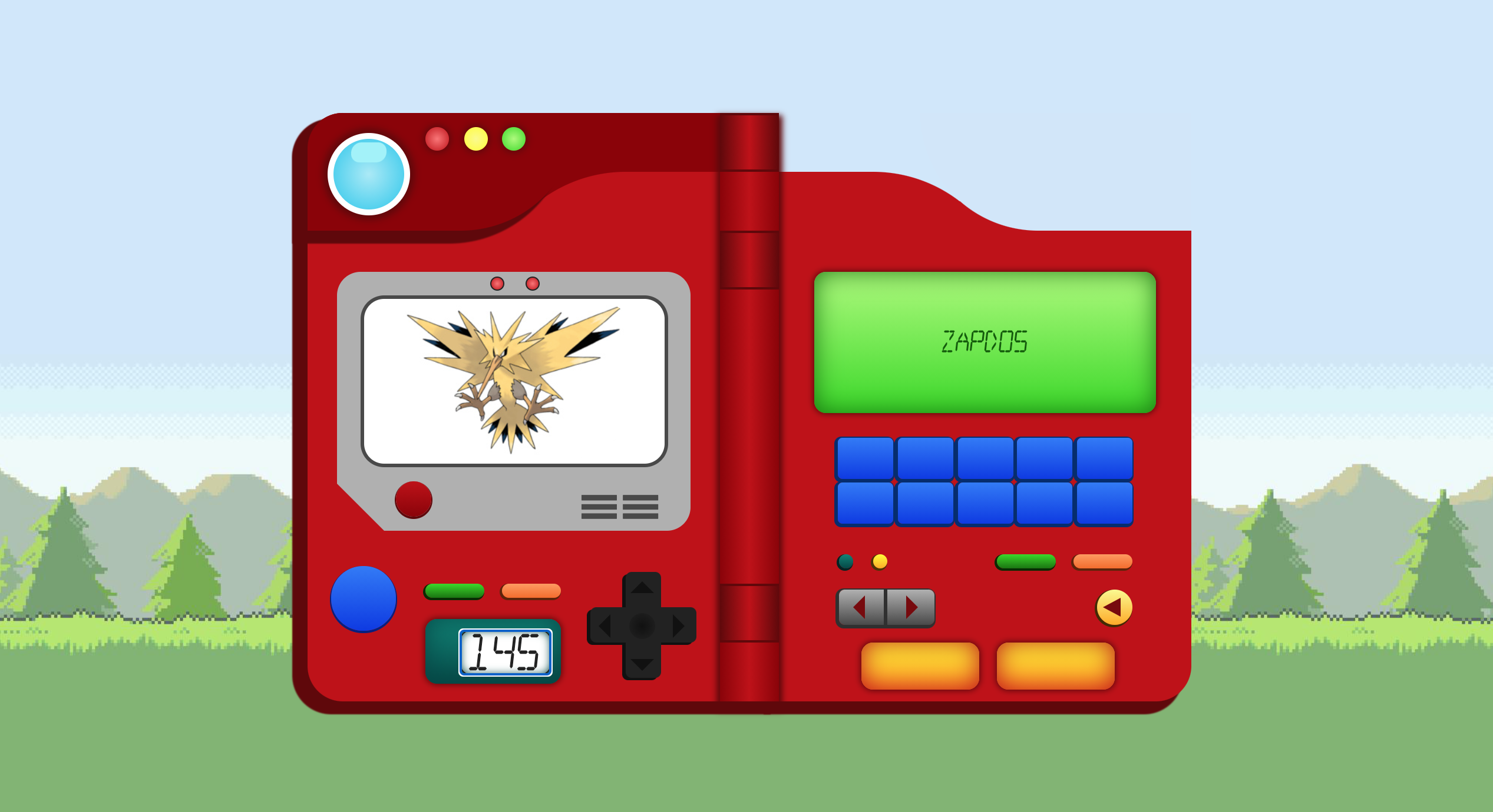 Screenshot of the Pokédex