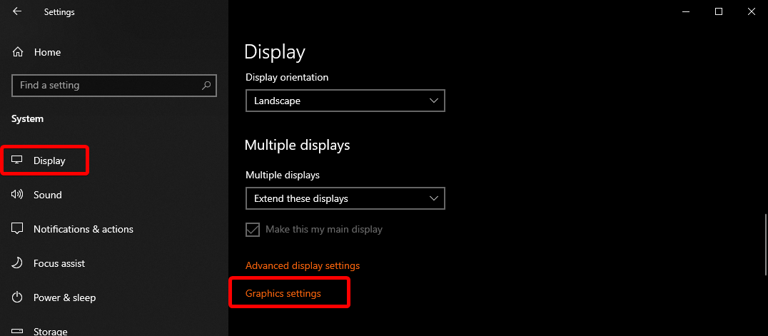 Display Settings